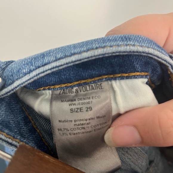 ZADIG AND VOLTAIRE Mamma Denim Jeans size 29 - Picture 5 of 10